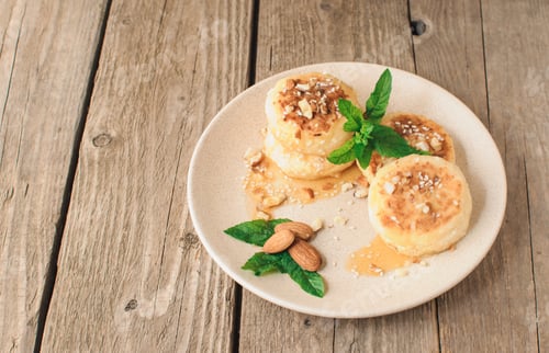 Preview: Delicious breakfast - cottage cheese pancakes