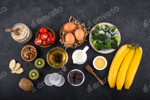 Preview: Assortment of products containing melatonin