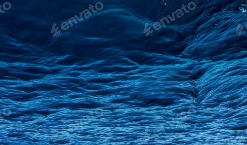 Preview: background of blue sea with interesting Waves. blue seascape.