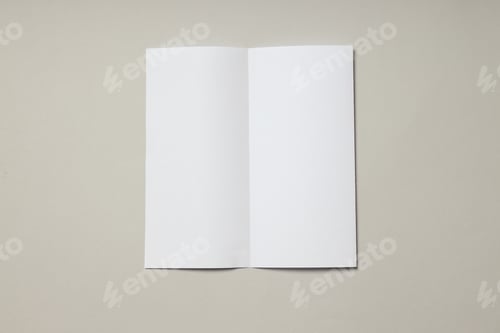 Preview: Blank white sheet on light gray background