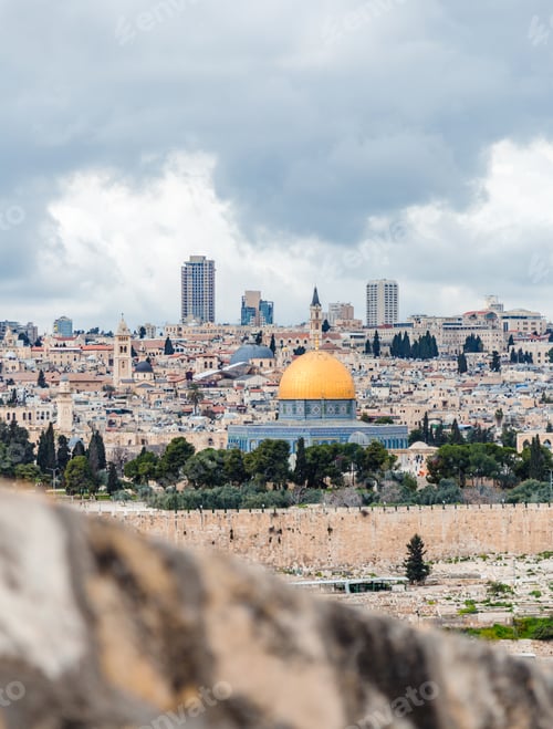 Preview: Skyline of the Old City of Jerusalem, Israel.