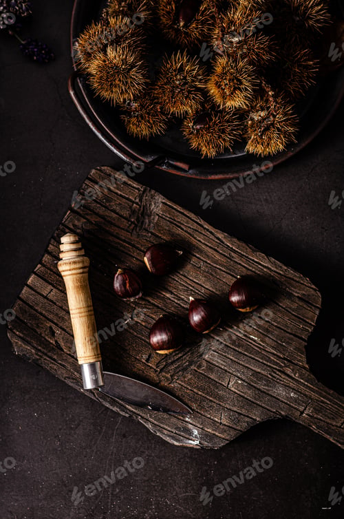 Preview: Chestnuts food photography