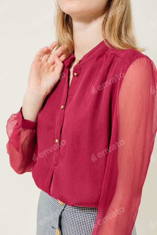 Preview: Beautiful blonde woman without makeup wear fashion clothes. Business meeting.