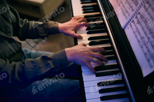 Preview: Woman Hands Playing Piano