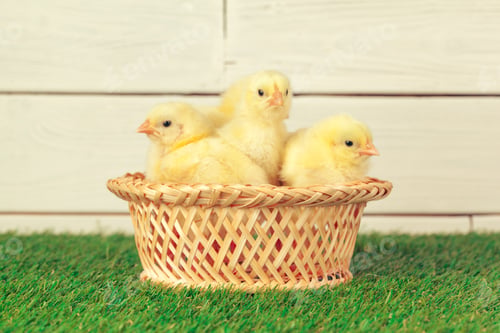 Preview: Little chicken on the grass