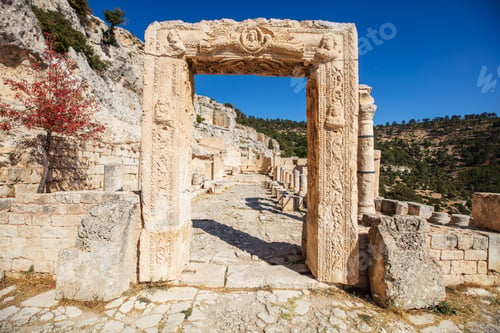 Preview: A view from the Ancient Alahan Monastery in Mut, Mersin, Turkey