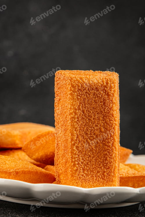 Preview: Financier biscuit cookie sweet dessert appetizer fresh tasty gourmet food table setting