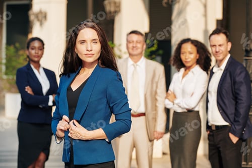 Preview: Young serious businesswoman