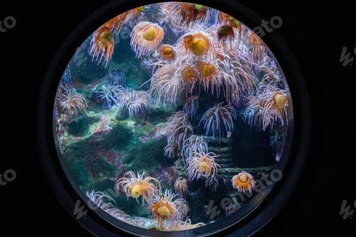 Preview: Underwater anemone sea creatures in aquarium