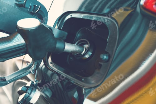 Preview: Refilling the car with fuel on a gas station