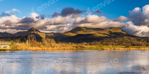 Preview: Cnicht seen from near Porthmadog, Snowdonia National Park, North Wales