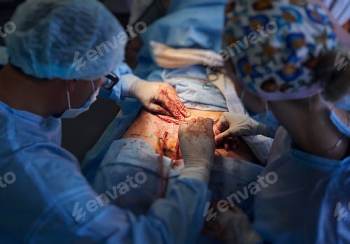 Preview: Surgeons Performing Operation in Hospital Operating Room