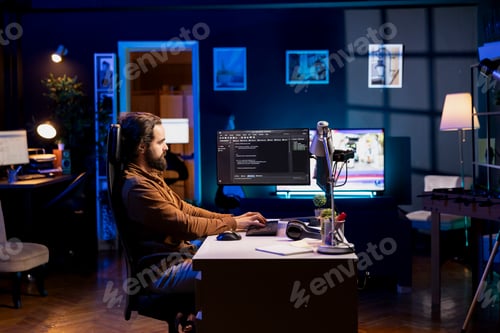 Preview: IT engineer fixing vulnerabilities in software enabling hackers to compromise PC