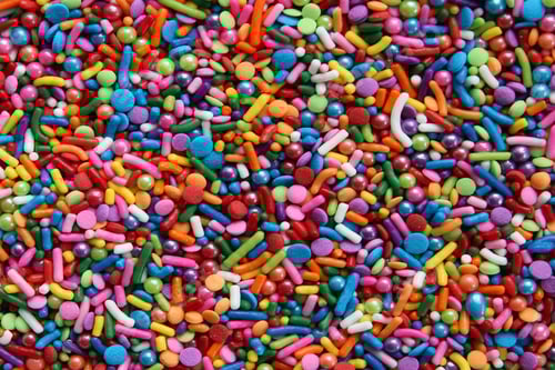 Preview: Colorful Sprinkles Candies Background for Party