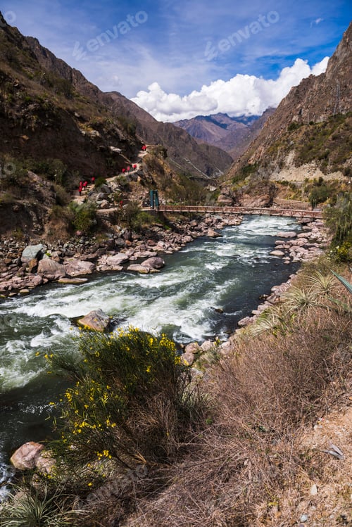 Preview: Urubamba River at the start of the Inca Trail, Cusco Region, Peru, South America