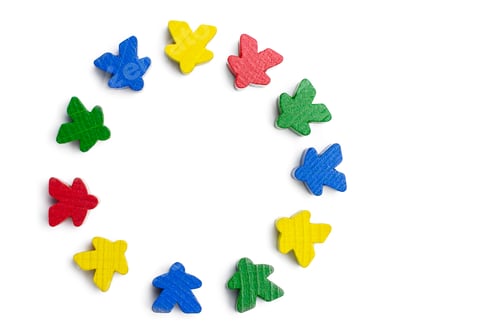 Preview: Group of people standing in a circle concept. Work in a team is foundation of a good company