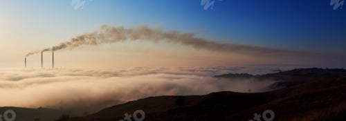 Preview: Smoking stacks of thermal power station