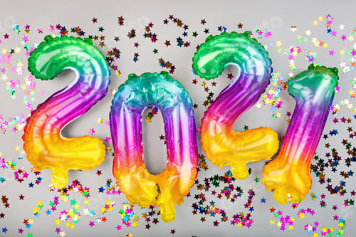 Preview: Foil Numbers for 2021 New Year Celebration