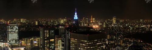 Preview: Panoramic night view of Tokyo