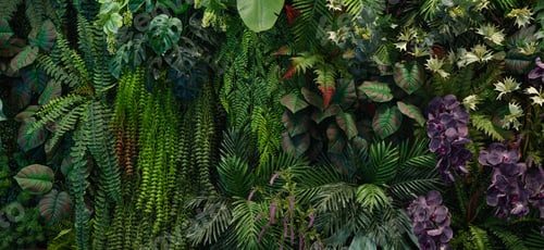 Preview: Tropical green leaf background