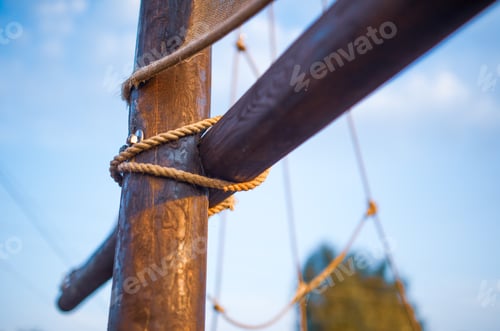 Preview: Closeup it is a wooden knot interwoven