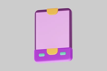 Preview: Mobile phone with multicolored casing and buttons