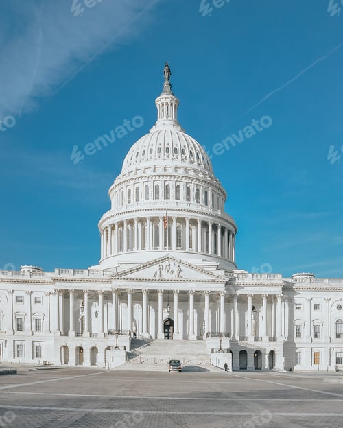 Preview: Vertical shot of American Capital Building in Washington DC