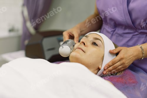 Preview: Relaxing Woman Receives a Facial Treatment
