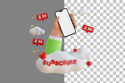 Preview: Subscribe to YouTube Channel 3D Icon