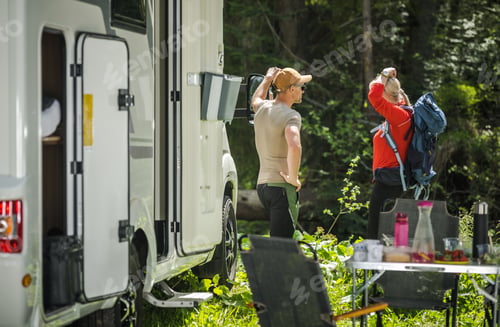 Preview: Couple Staying Next to Their RV Camper Van