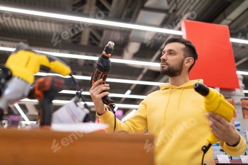 Preview: hardware store buyer can't decide on drill model