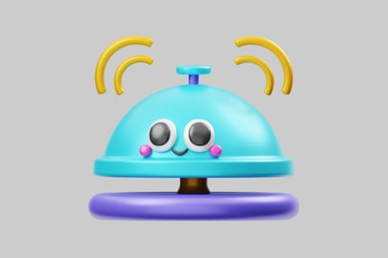 Visualização: Sino de viagem de desenho animado