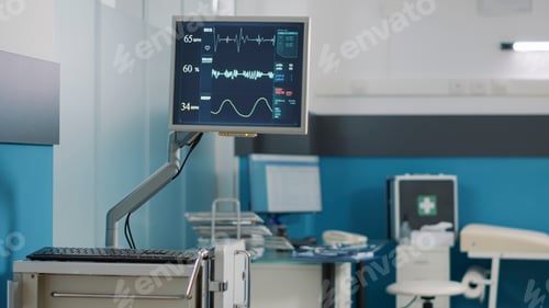 Preview: Medical Monitoring Equipment in a Hospital Room
