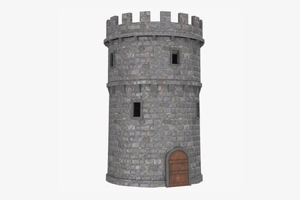 Preview: Stone Fortification Tower: Medieval Castle Keep
