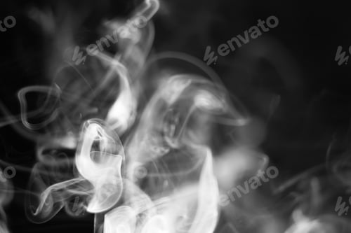 Preview: smoke overlay real smoking isolated effect background