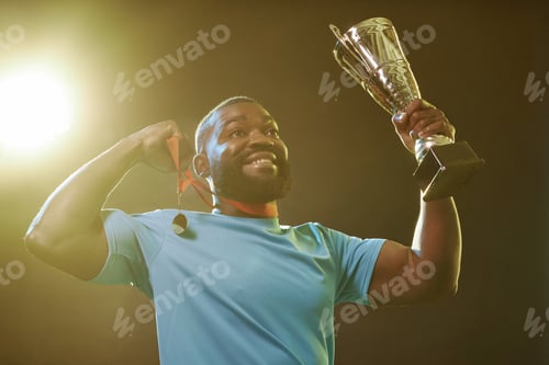 Preview: Black Sportsman Celebrating Victory