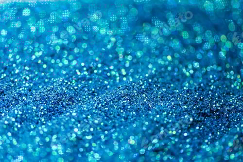 Preview: abstract of bright and sparkling bokeh background, blue and silver bokeh, soft focus