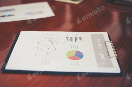 Preview: Image of business documents on workplace.