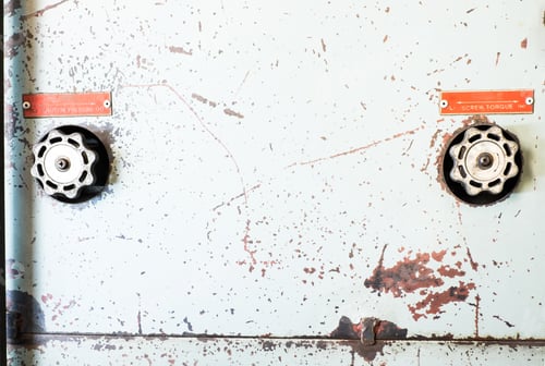 Preview: Close up Rustic control panel of old machine,grunge object