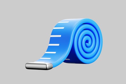 Preview: Blue Adhesive Tape with Silver Handle Detail