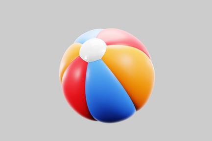 Preview: Inflatable beach ball - adventure