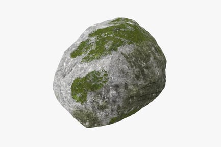 Preview: Moss Covered Rock Boulder
