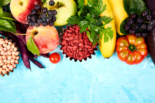 Preview: Healthy colorful food selection