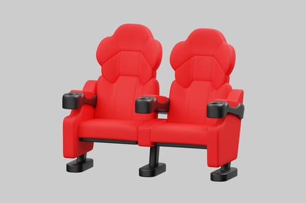 Preview: Cinema seating pair with cup holders