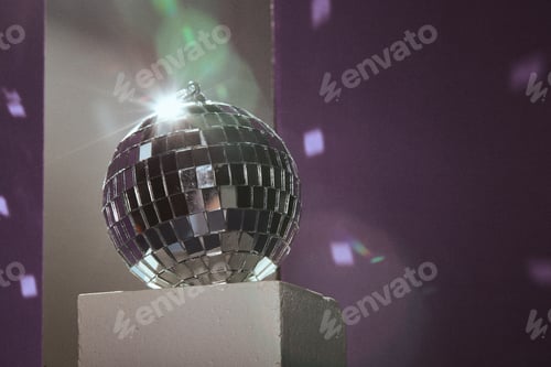 Preview: Disco mirror balls light reflections on ceiling and floor