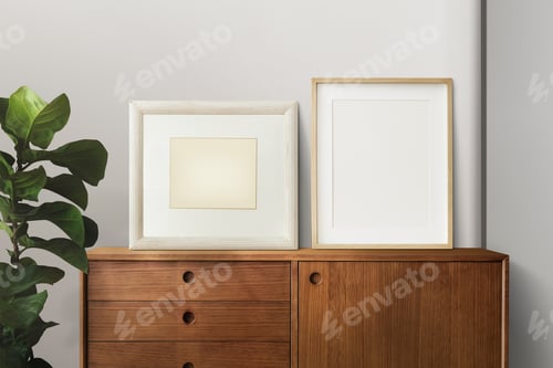 Preview: Square photo frame, realistic wall home decor
