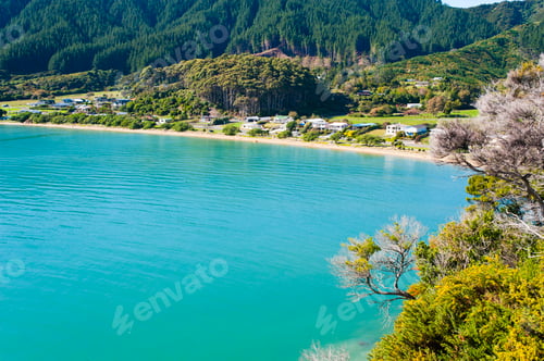 Preview: Turquoise Water at Tata Beach, Golden Bay, South Island, New Zealand