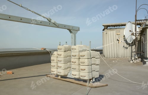 Preview: Counter weight or weight balance concrete blocks or bricks