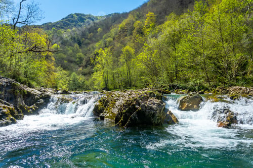 Preview: The Sella river between the Tornin to the Olla de San Vicente, near Cangas de Onis. Asturias
