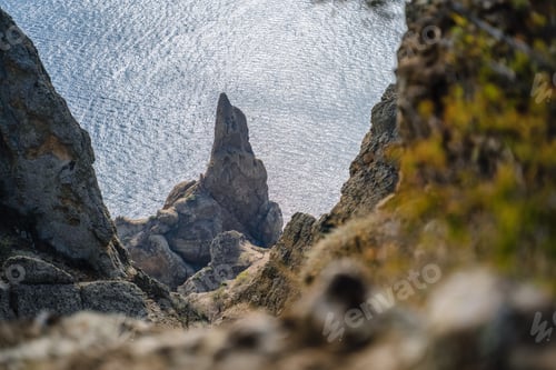 Preview: Mysterious part of majestic Karadag volcanic mountain range in Eastern Crimea, on a Black Sea shore